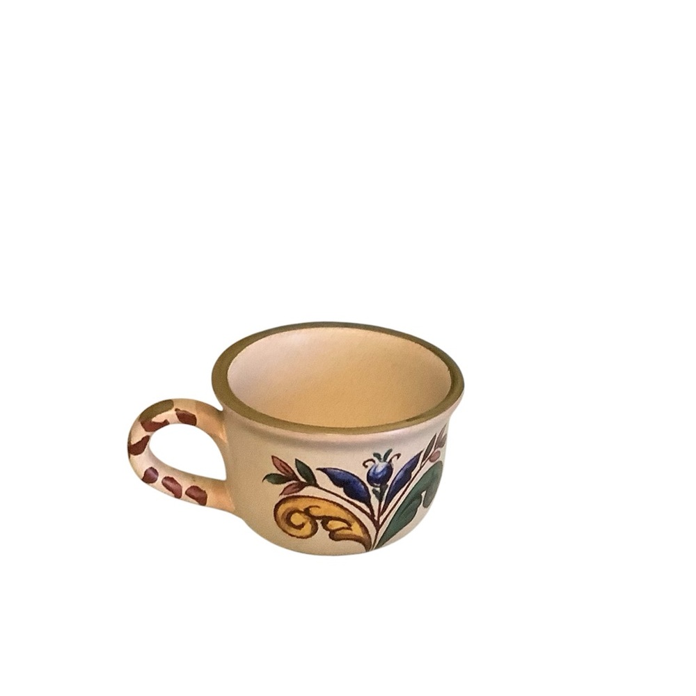 Small Artisan Hand Painted Ceramic Mug